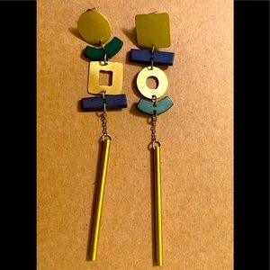 Artisan long dangle earrings